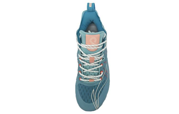Li Ning SONIC 8 Амортизирующие Нескользящие Износостойкие Низкие Баскетбольные Кроссовки Мужские Синие ABAQ035-4