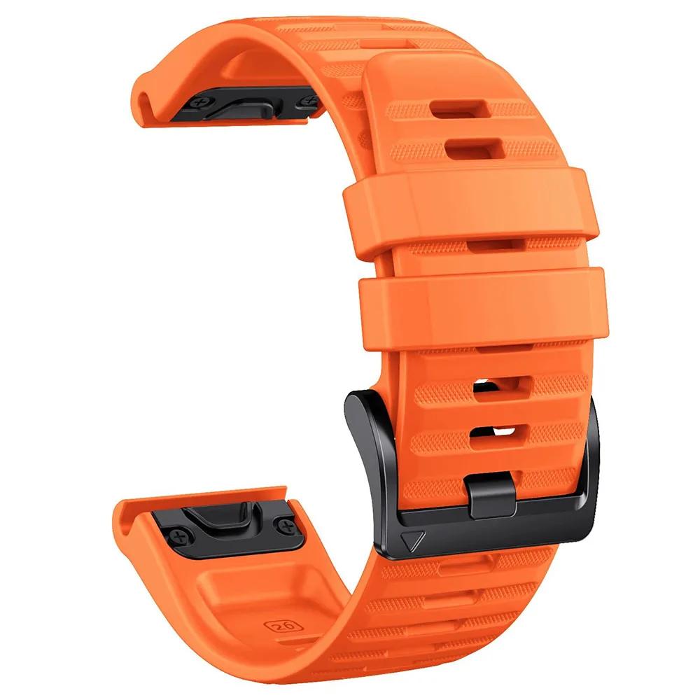 Силиконовый ремешок QuickFit 22 мм 26 мм для часов Garmin Fenix 8pro 7 7X E 6X 6 Pro 5 5X Plus Epix/Enduro/Descent Mk2i/Instinct 3