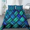 3D Geometry Duvet Cover Set King Queen Size Colourful Pattern Comforter Cover for Kids Teens Adults Boys Polyester Bedding Set