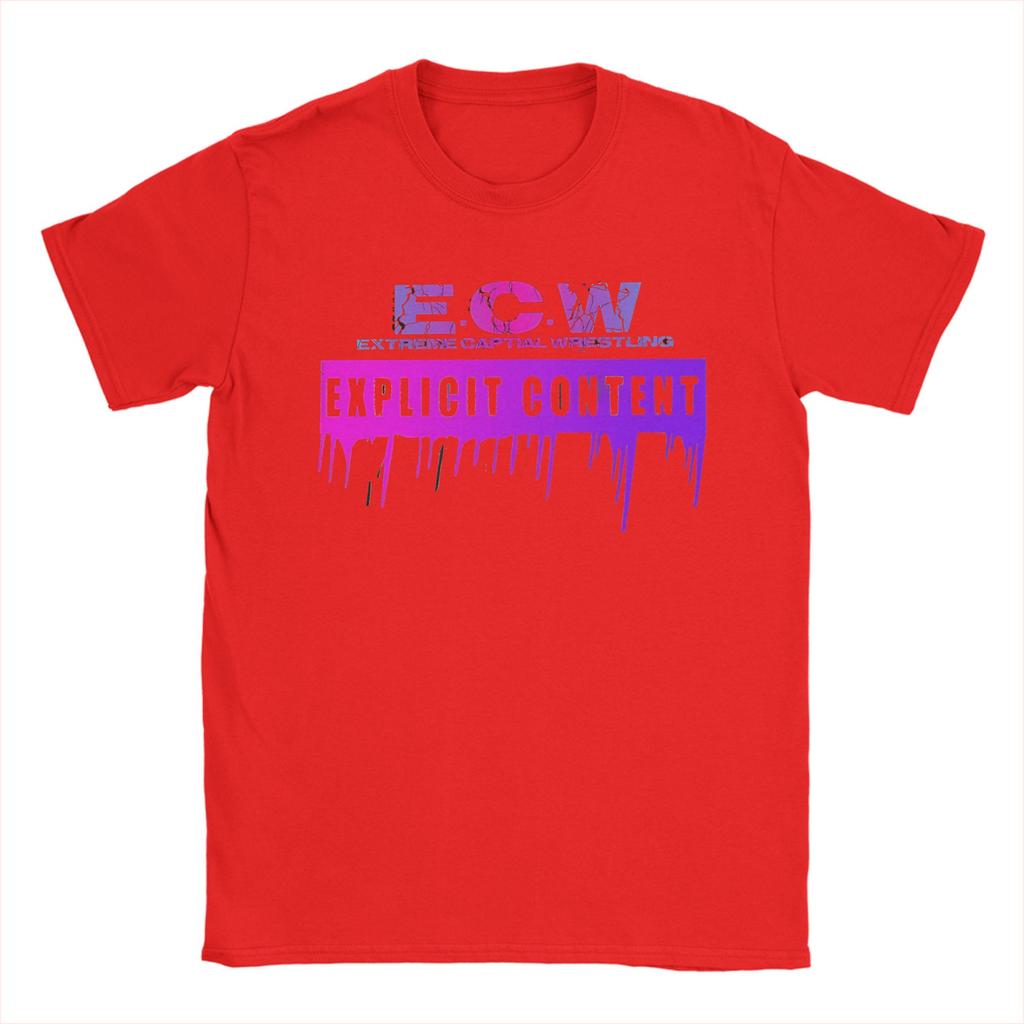 ECW Hardcore Wrestling Cotton TShirt For Couple Summer YK Basic T Shirts Trending Tee Shirt Plus Size Wholesale Tops