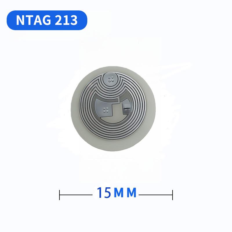 Прозрачная NFC-метка против металла, влагостойкая наклейка-вкладыш с чипом NTAG215 для контроля доступа