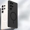 Подходит для Samsung S25 Ultra Магнитный чехол для мобильного телефона S24 Матовый гофрированный S25 Противоскользящая полоса ПК Жесткий защитный чехол