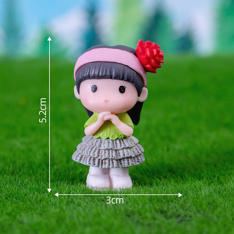 Mini Doll Figurines Lovers Figures Couple Miniature Decor Boy Girl Model For Fairy Garden Home Ornaments Valentine'S Day Gift