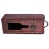 Vintage Single Red Wine Storage Box Portable Wooden Wine Package Gift Box W  Handle