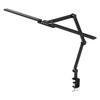 Sanwa Direct Desk Lamp, Clamp LED Light, 95cm Wide, 1700 Lumens, Stepless DimmingColor Adjustment, Articulating Arm, Tabletop Stand Light, 800-LED079