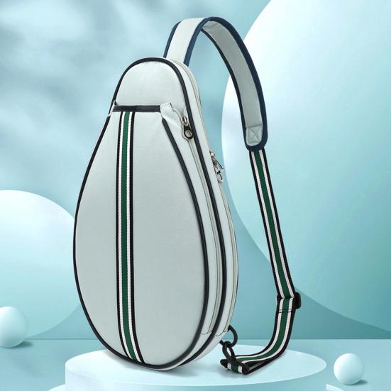 Теннисная сумка Большая вместимость Теннисный рюкзак с лямкой через плечо Водонепроницаемая сумка для ракеток через плечо для тенниса, бадминтона, пиклбола