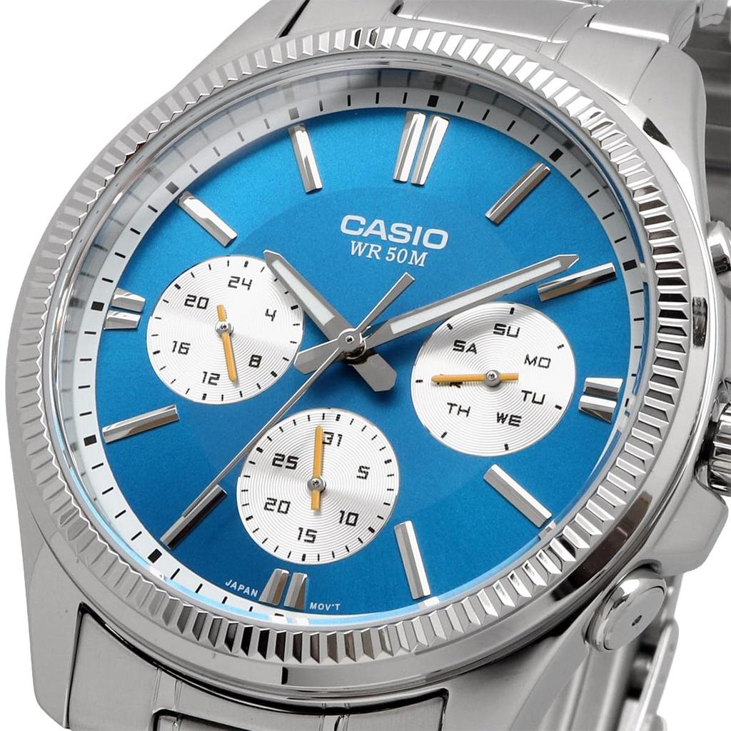 CASIO Standard Quartz Watch display Blue International Model [Casio] Men's MTP-1375D-2A2V Multi-axis 24-hour