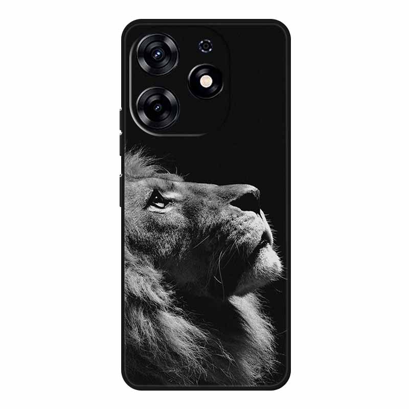 Милые Животные Мягкий Силиконовый TPU Чехол для Телефона Tecno Spark 20 Pro - Легкий и Ударопоглощающий Защитный Задний Чехол