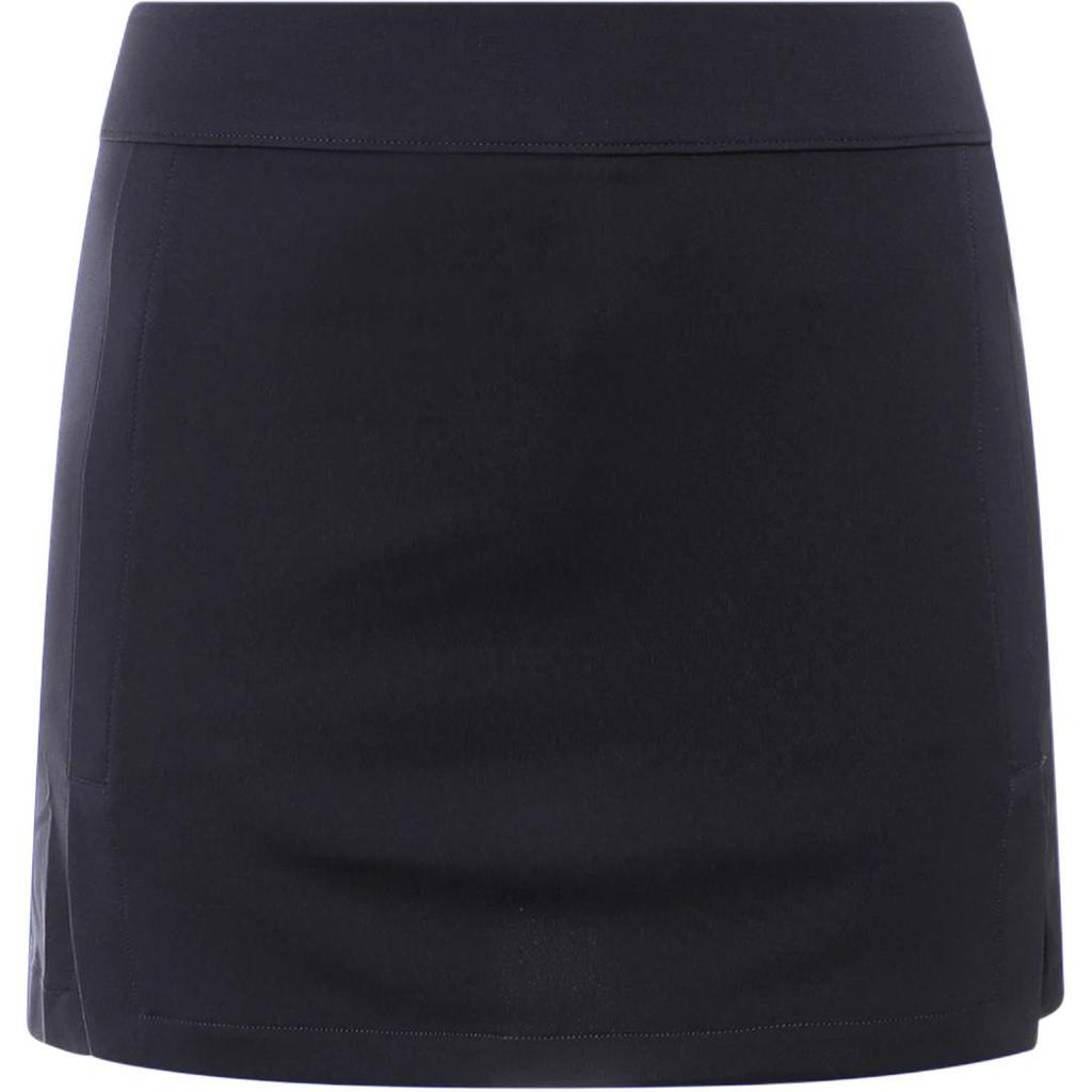 J.Lindeberg Solid Logo Elastic Waist Casual Skirt Women skirts Blue GWSD07897-6855