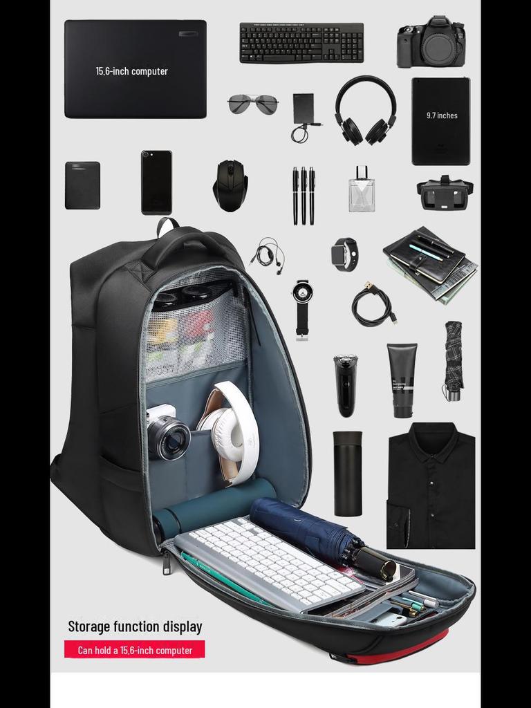 Водонепроницаемый мужской рюкзак Ouge большой вместимости для путешествий и бизнеса