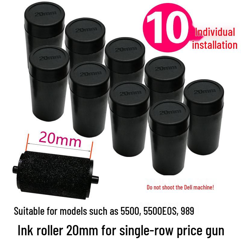 Single-Row Price Marker Kit: Ink Gun, 5500 Labels, Ink Roller, and Accessories.