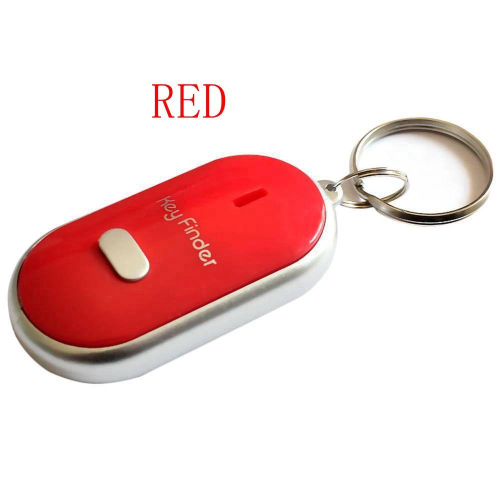 Smart Locator Whistle Anti-Lost Keychain Tracker LED Key Finder Sound Control