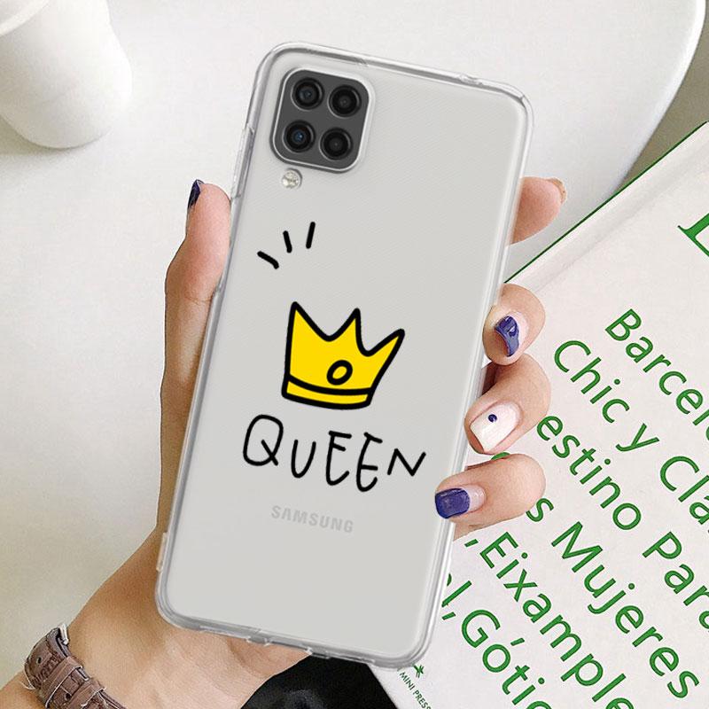 Прозрачный чехол с цветами и сердечком для Samsung Galaxy A52 A12 A51 A32 A21s A71 A32 A22 50 A70 A31 A72 5G