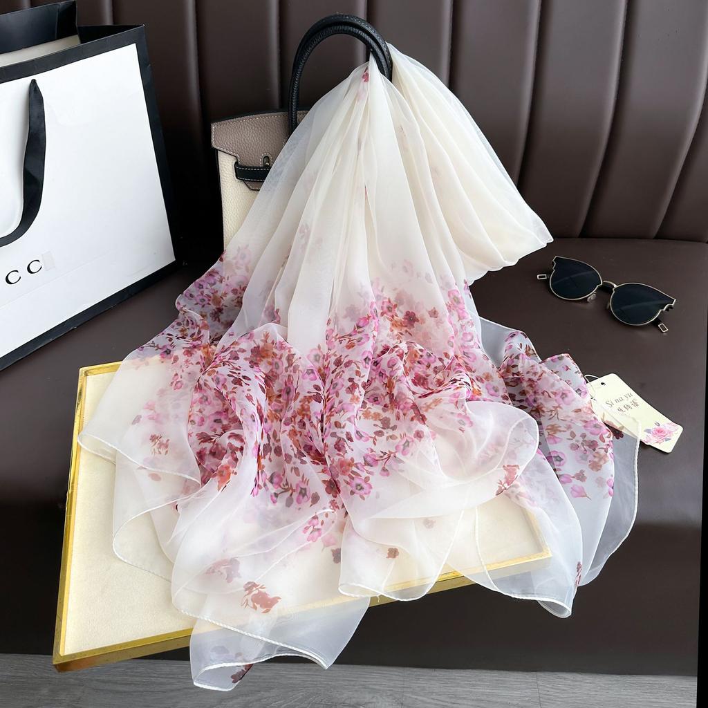 180*130cm Silk Feeling Scarf for Women Lightweight Large Fashion Scarves Shawls Elegant Cashmere Dressy Scarf Sunscreen Wraps