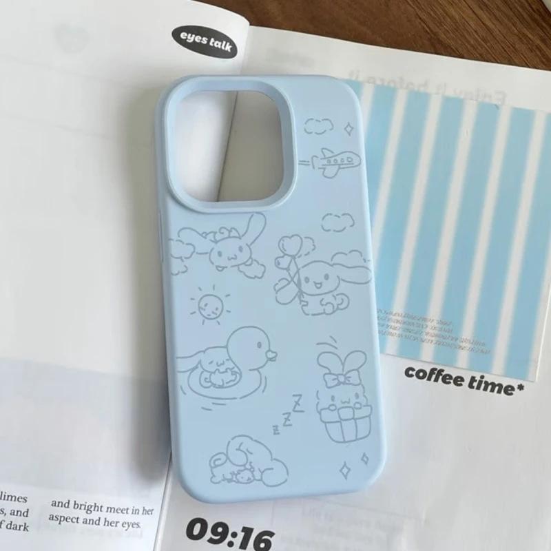 Swimming for Apple for IPhone17/16pro Mobile Phone Case 14 Glutinous Rice 13 Liquid 12 Large Holes 11 Soft