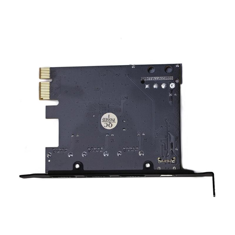 4-портовая PCI-E на 1x Type-C 3x Type-A USB3.0 4-портовая PCI-Express гостевая карта с внутренним 19-контактным разъемом