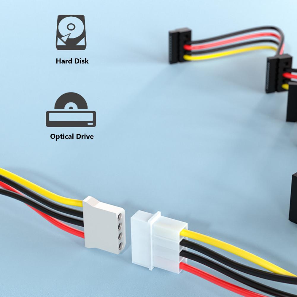 SATA 3.5/2.5 дюйма 1 на 5 SATA Разветвитель Питания Жесткого Диска Кабель 18AWG SATA Кабель Питания Серверный DIY Разветвитель