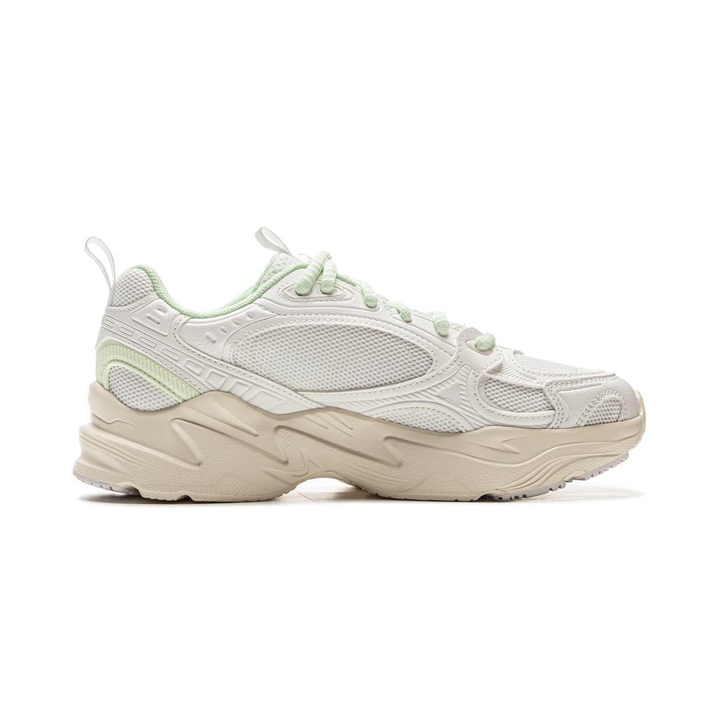 Li Ning Meteor 2K Классические модные универсальные ретро удобные нескользящие износостойкие дышащие низкие папины туфли женские кроссовки Cloud-White AGCV114-1