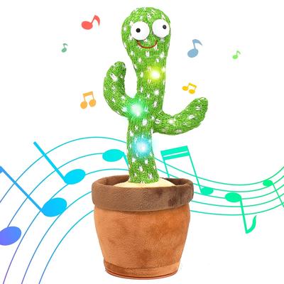 Пойте и танцуйте кактус электрон плюшевая игрушка мягкая плюшевая кукла для малышей кактус, который повторяет то, что вы говорите, голосовой интерактивный Bled