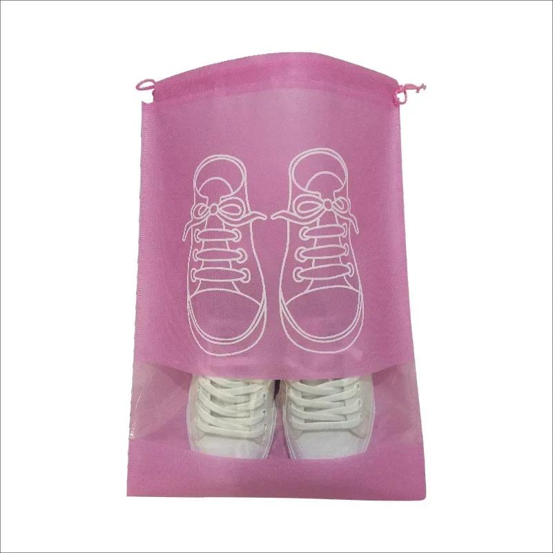 NEW 5/10pcs Shoes Storage Bag Closet Organizer Non Woven Travel Portable Bag Waterproof Pocket Clothing Classified Hanging Bag