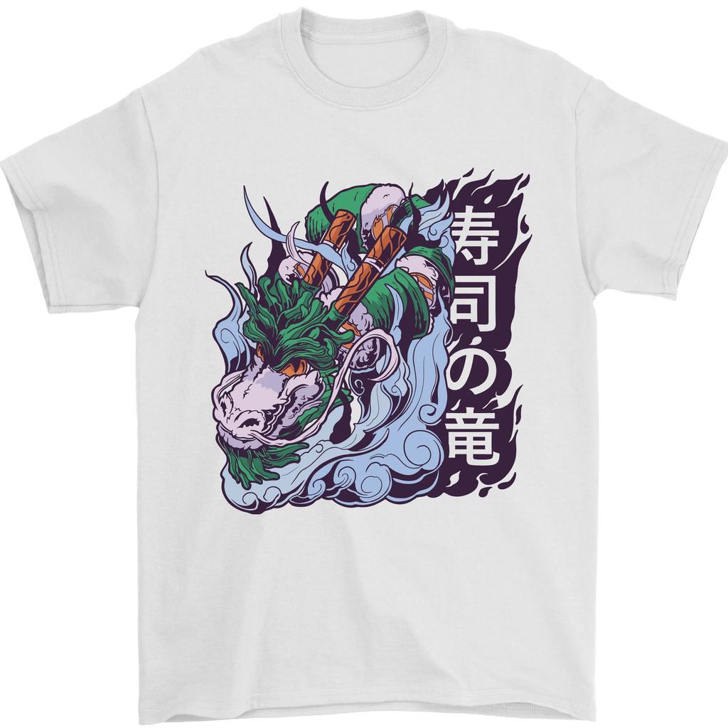 Мужская футболка Sushi Dragon 100% Хлопок