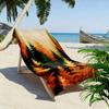 Golden autumn forest dreams Print beach towel, quick drying, suitable for travel, outdoor sports, jogging, the beach and swimming, gift