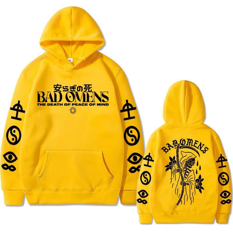 Толстовка с принтом американской музыки Bad Omens Band Tour