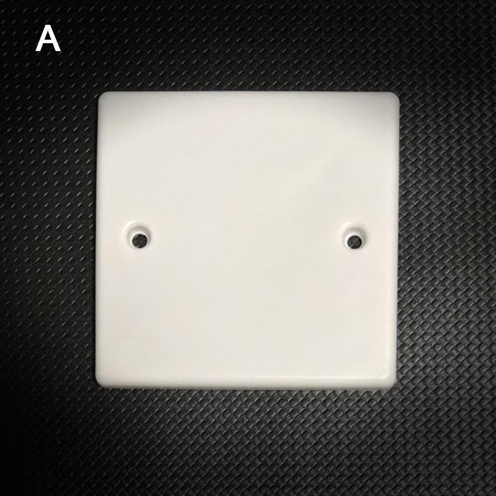 10pcs/set Plastic Concealed Box Cover Easy Installation 86 Type Wall Cover Dustproof Decorative Cover Plate Home Decoration