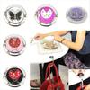 Portable Table Hanger Table Clasp Butterfly Pattern Folding Bag Holder Handbag Hanger Purse Hook