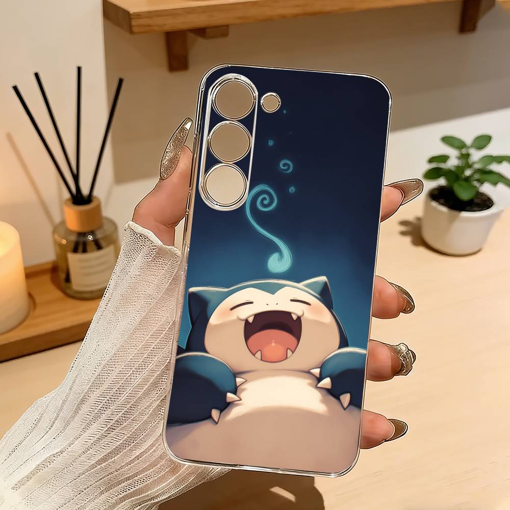 Cute S-Snorlax-x Sleep Phone Case For Samsung A10 A12 A31 A40 A70 Transparent Cover