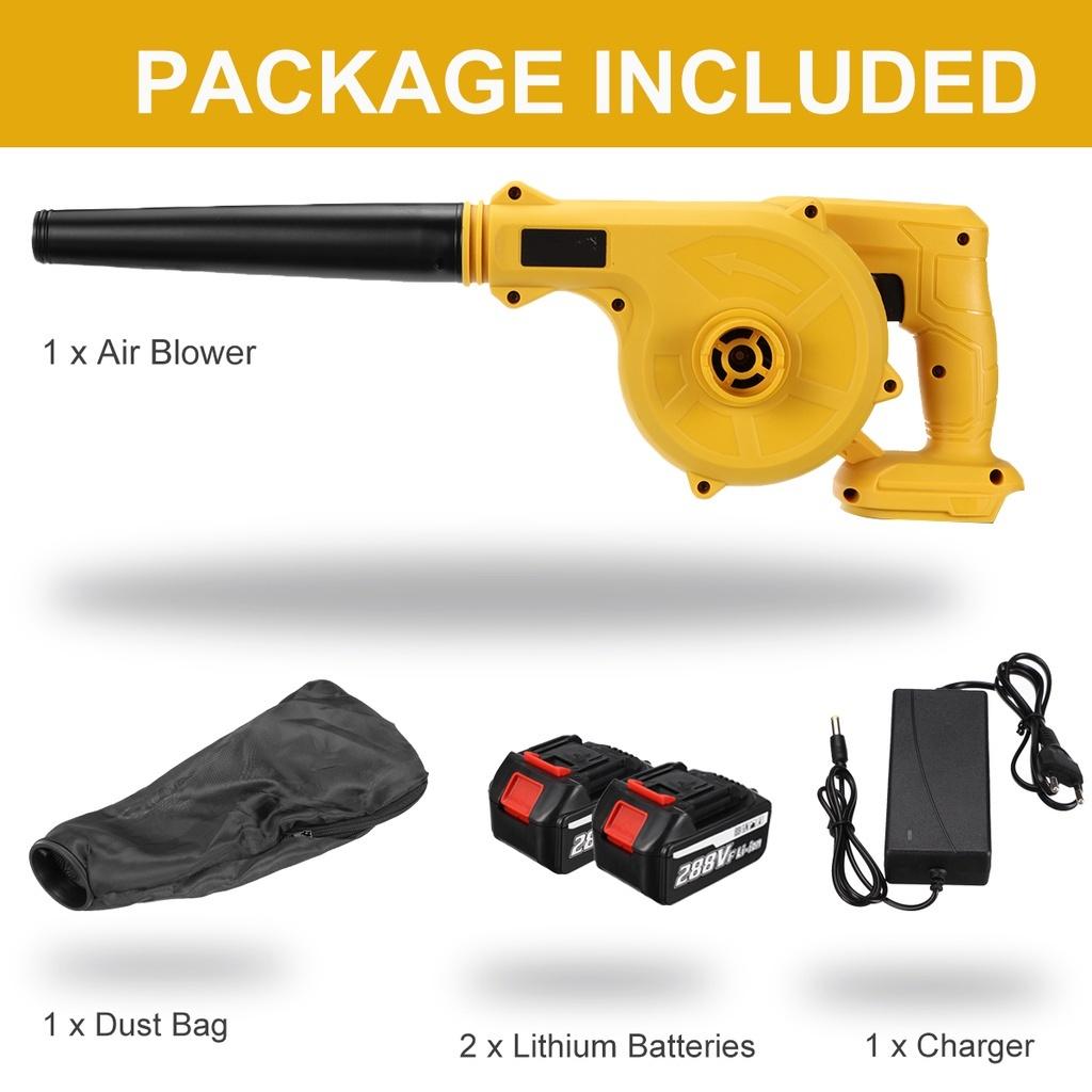 1500 Вт 288 В Беспроводной Электрический Воздуходув Пылесос Воздуходув Выдув и Всасывание Сборщик Листьев и Пыли Для Makita 18 В