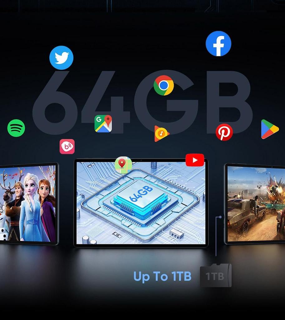 N-one Планшет Npad Y1 с диагональю 10,1 дюйма, сенсорным экраном HD IPS 1280x800, Rockchip 3562, Android 13, 4 ГБ + 4 ГБ ОЗУ, 64 ГБ ПЗУ