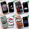 Sports Car JDM Drift Phone Case For iPhone 15 13 12 11 14 Pro Max Mini X XR XS MAX SE 2020 7 8 Plus Back Cover
