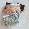 Mini Cotton Floral Organizer Bags for Women Bag Small Fabric Cosmetic Make Up Bag Little Purse Coin Pouch Children Cosmetic Case