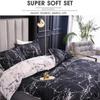 Мраморный комплект постельного белья для спальни, мягкие покрывала, домашний текстиль, постельное белье, комплект из 3 предметов с принтом, пододеяльник, наволочка, пододеяльник и наволочка