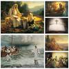Religion Decorative Jesus On Jerusalem Canvas Oil Painting Christianity Poster Living Room Church Wall Art Picture Decoration