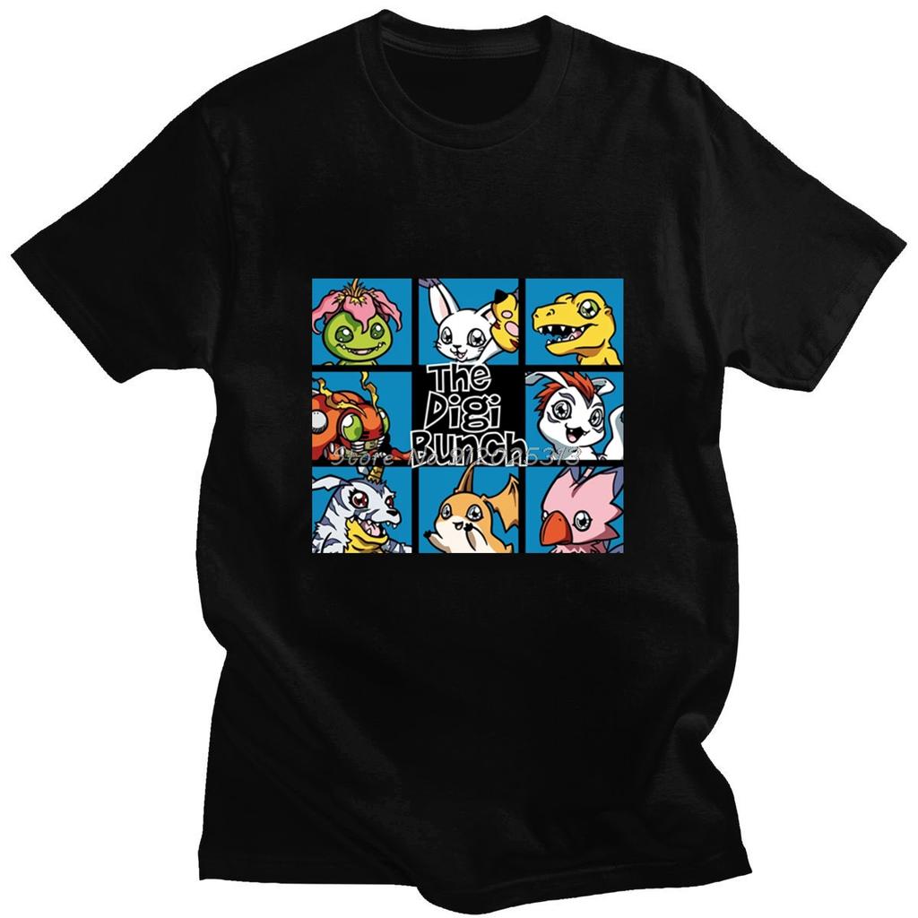 Unique Digimon Clothes Japan Anime Tshirts Men Women Brand Clothing Streetwear T Shirts Hip Hop Vintage T-shirt