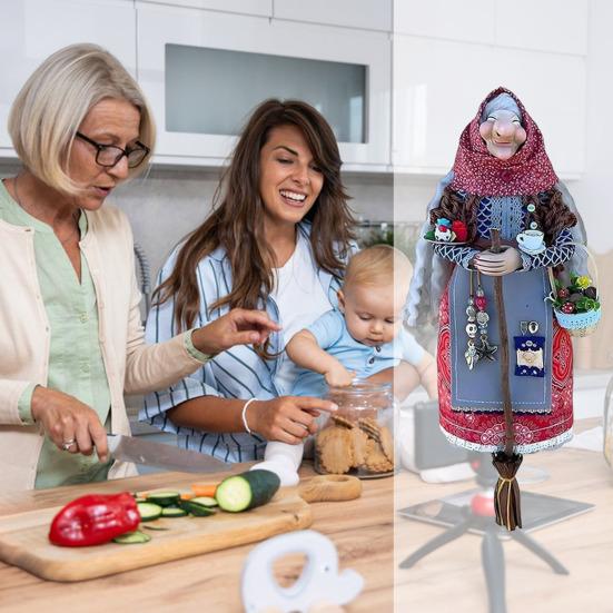 1/2 шт. Кукла-ведьма ручной работы для кухни, удачи, кулинарии, ведьмы, тканевая кукла, украшение, винтажное украшение для дома, офиса, подарок для мамы и друзей