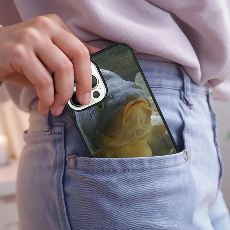 Fish Fishing Carp Funny Phone Case For iPhone 17 Air 15 16e 14 13 Pro Max Coque 12 11 Pro Max PLUS cover