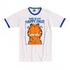 Garfield Unisex Adult Happy Face Ringer T-Shirt