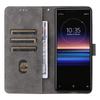 Кожаный чехол-бумажник с ремешком и блокировкой RFID для Sony Xperia 1