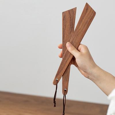 Лопатка из тикового дерева для приготовления пищи, маленькая деревянная лопатка с антипригарным покрытием