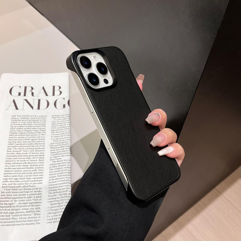 Простая однотонная овечья кожа, подходит для чехла на телефон iPhone16Pro max Apple 15, новая безрамочная кожа.