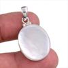 Natural Mother Of Pearl Gemstone Handmade 925 Solid Silver Pendant 1.50'' D7a13
