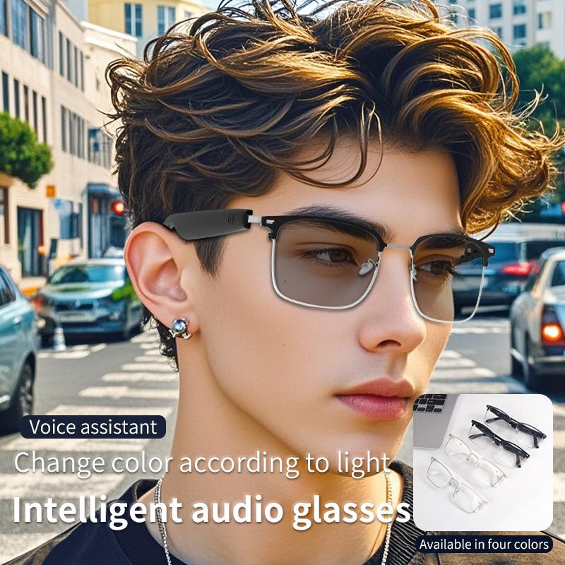 Smart Audio Bluetooth Glasses Blue Light Color Change Sunglasses UV400 Polarized Anti Blue Light Lens IPX5