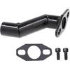 JRL 32Mm-40Mm Black Offset Intake Manifold And Gasket For 49Cc 66Cc 80Cc Motorized Bike Motorised Bicycle (Black)
