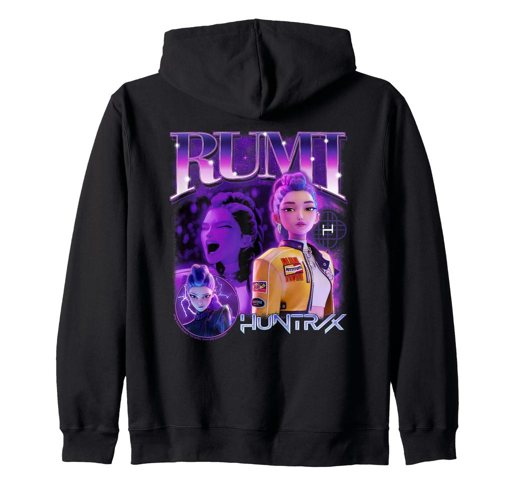 KPop Demon Hunters Huntrix Rumi Bootleg Zip Hoodie Huntr/X