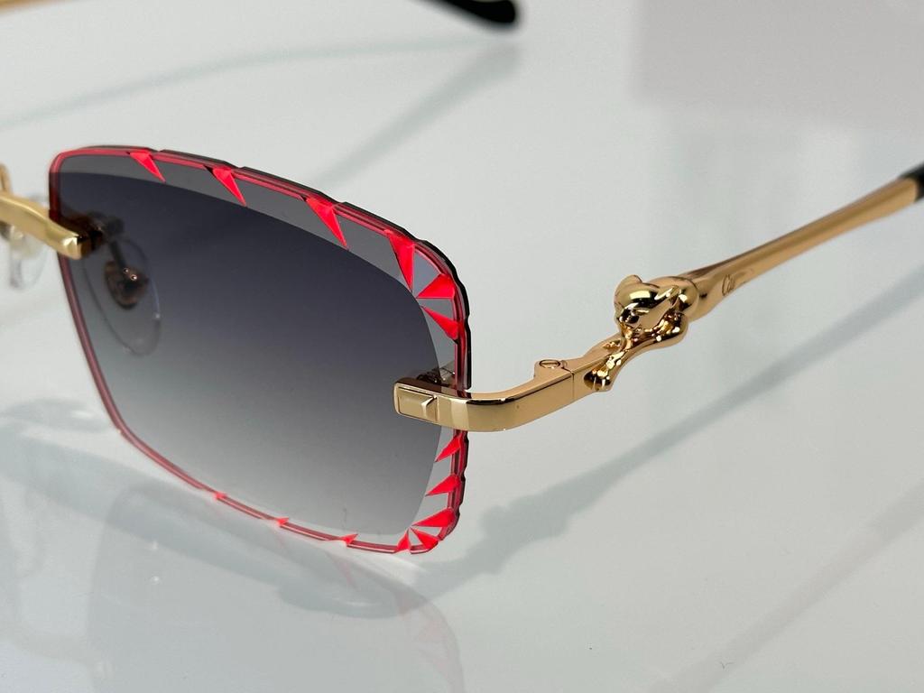 CT02507J Безрамные солнцезащитные очки с леопардовым принтом для унисекс - Модные, Универсальные, Фотохромные для вечеринок и отпусков