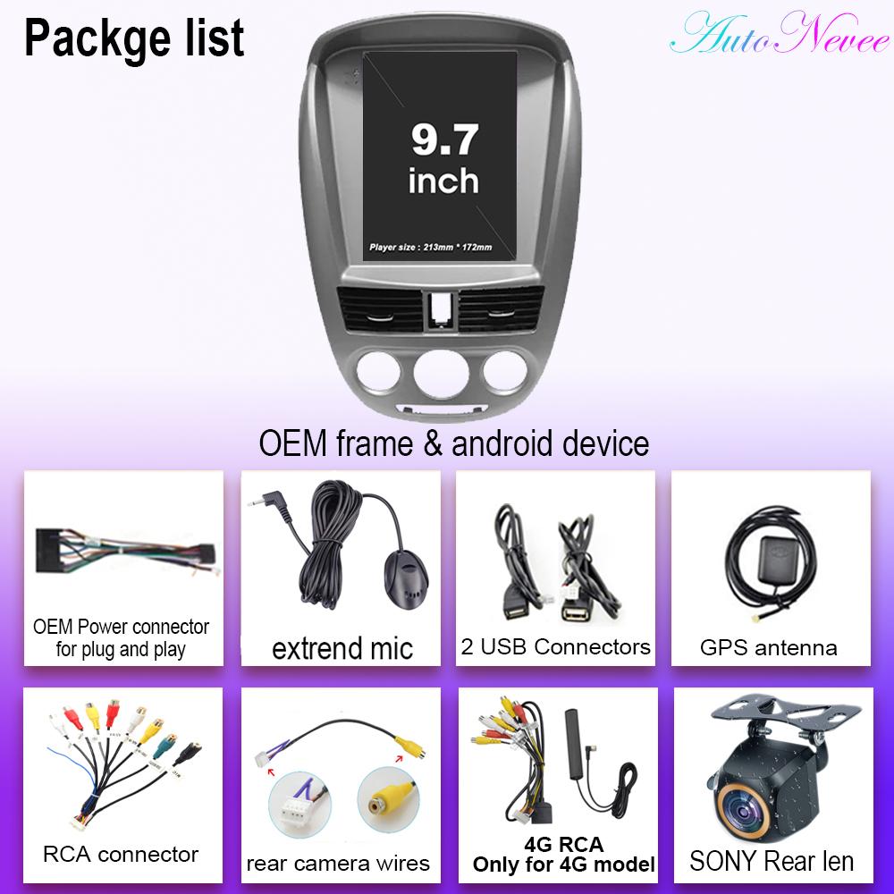 9,7-дюймовый автомобильный Android 14 для Chevrolet Lacetti J200 Buick Excelle QLED экран Android Auto GPS навигация 5G wifi BT без 2din DVD