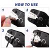 Crimping Tool Kit with Bag Cable Ratchet Crimping Pliers with 6 Interchangeable Dies Adjustable Crimping Range Multifunction Crimper Pliers for Mul